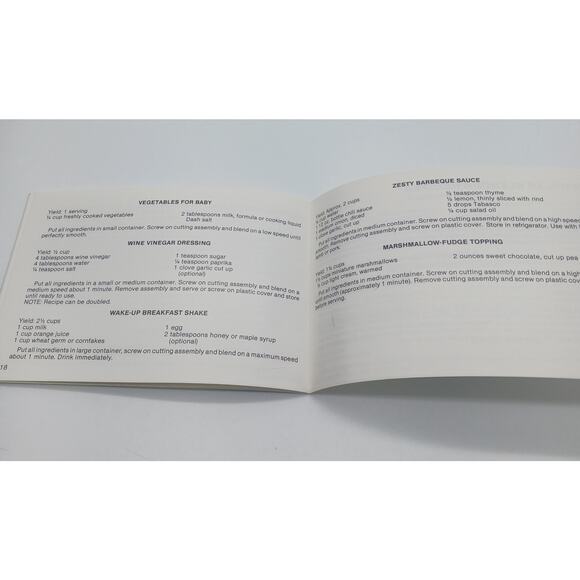 Vintage Booklet Hamilton Beach Blenders with Recipes Manual - Picture 4 of 5